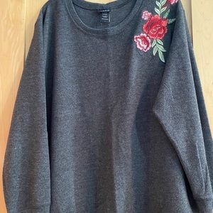 Torrid floral sweater